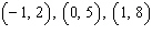 <strong>Complete the given ordered pairs for the equation. </strong> A) B) C) D) E)