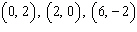 <strong>Complete the given ordered pairs for the equation. </strong> A) B) C) D) E)