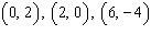 <strong>Complete the given ordered pairs for the equation. </strong> A) B) C) D) E)
