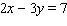 <strong>Find three solutions to the following equation, and then graph the solution set. </strong> A) B) C) D) E)