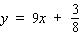<strong>Give the equation of the line with the given slope and y -intercept. </strong> A) B) C) D) E)