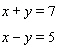 <strong>Solve the system of linear equations by graphing. </strong> A) B) C) D) E)