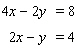 <strong>Solve the system of linear equations by graphing. </strong> A) B) C) D) E)