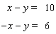 <strong>Solve the system of linear equations by elimination. </strong> A) The lines are parallel. B) C) D) E) The lines coincide.