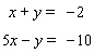 <strong>Solve the system of linear equations by elimination. </strong> A) B) The lines are parallel. C) D) E) The lines coincide.