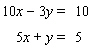 <strong>Solve the system by eliminating the y variable. </strong> A) B) The lines are parallel. C) D) The lines coincide. E)