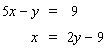 <strong>Solve the system by substitution. Substitute the expression in the second equation into the first equation and solve. If the lines coincide, answer dependent . If the lines are parallel, answer no solution .</strong> A) B) no solution C) dependent D) E)