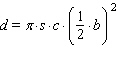 The displacement, in cubic inches, of a car engine is given by the formula where s is the stroke and b is the bore, as shown in the figure, and c is the number of cylinders. Calculate the engine displacement for the Porsche 911 GT3: 6 cylinders, 3.94 inches of bore, 3.01 inches of stroke. Use 3.14 to approximate p . Please round the answer to the nearest whole. __________