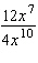<strong>Divide. Write the answer with positive exponents only. </strong> A) B) C) D) E)