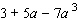 Identify the polynomial as a trinomial, binomial, or monomial, and give the degree.