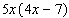 Multiply by applying the distributive property.  