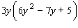 Multiply by applying the distributive property.  