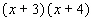 Fill in the area of each small rectangle and square, and then add the results together to find the indicated product.