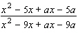 <strong>To reduce the following rational expression to lowest terms, you will have to use factoring by grouping. Be sure to factor each numerator and denominator completely before dividing out any common factors. (Remember, factoring by grouping takes two steps.) </strong> A) B) C) D) E)