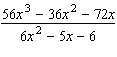 Reduce the following rational expression to lowest terms, if possible.