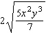 <strong>Put the radical expression into simplified form. Assume all variables represent positive numbers. </strong> A) B) C) D) E)