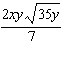 <strong>Put the radical expression into simplified form. Assume all variables represent positive numbers. </strong> A) B) C) D) E)