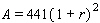 <strong>If you invest in an account with interest rate r compounded annually, the amount of money A in the account after years is given by the formula: </strong> A) B) C) D) E)