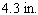 <strong>The displacement, in cubic inches, of a car engine is given by the formula: where is the stroke and is the bore, as shown here, and is the number of cylinders. Calculate the bore for the car with six cylinders, inches of stroke, and cubic inches of displacement. Use to approximate </strong> A) B) C) D) E)