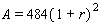 If you invest in an account with interest rate r compounded annually, the amount of money A in the account after years is given by the formula: Solve this formula for