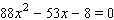 <strong>Solve the equation by using the quadratic formula. </strong> A) B) C) D) E)