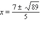 <strong>Solve the equation by using the quadratic formula. </strong> A) B) C) D) E)