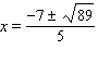 <strong>Solve the equation by using the quadratic formula. </strong> A) B) C) D) E)