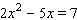 <strong>Solve the equation by using the quadratic formula. </strong> A) B) C) D) E)