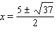 <strong>Solve the equation by using the quadratic formula. </strong> A) B) C) D) E)
