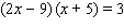 Solve the equation by using the quadratic formula.