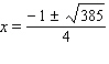 <strong>Solve the equation by using the quadratic formula. </strong> A) B) C) D) E)