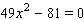 <strong>Solve the equation using the quadratic formula. (Notice )</strong> A) B) C) D) E)