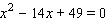 Solve the equation by using the quadratic formula. __________