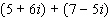Combine the complex number.  