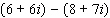 Combine the complex number.  