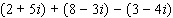 Combine the complex number.  