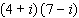 Multiply the complex numbers.  