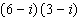 Multiply the complex numbers.  