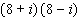 Multiply the complex numbers.  
