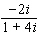 Divide the complex numbers.  