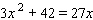 Solve the quadratic equation. Use whatever method seems to fit the situation or is convenient for you.