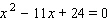 Solve the quadratic equation. Use whatever method seems to fit the situation or is convenient for you. __________