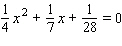 Solve the quadratic equation. Use whatever method seems to fit the situation or is convenient for you.