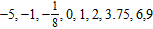 <strong>List the numbers in the set that are natural numbers. </strong> A) B) C) D) E)