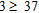 <strong>Write the following statement as a mathematical expression. Three is less than thirty-seven.</strong> A) B) C) D) E)