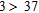 <strong>Write the following statement as a mathematical expression. Three is less than thirty-seven.</strong> A) B) C) D) E)
