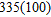 <strong>Multiply without using pencil and paper or a calculator. </strong> A) 33,500 B) 335,000 C) 1,335 D) 435 E) 3,350