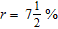 Solve A = P + Prt for A , given that P = $1100,   , and t = 11 years.