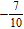 <strong>Find the slope of the line by finding the coordinates of two points on it. 10 x + 7 y = 1</strong> A) B) C) D) E)