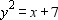 Tell whether the equation determines y to be a function of x .